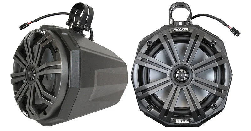 SSV WORKS Cage Mount Pod Speakers - 6.5" Audio System for Side by Side