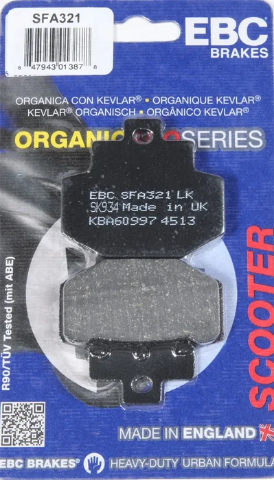 EBC Brakes SFA321 Organic High-Performance Brake Pads for Street & Dirt Bikes