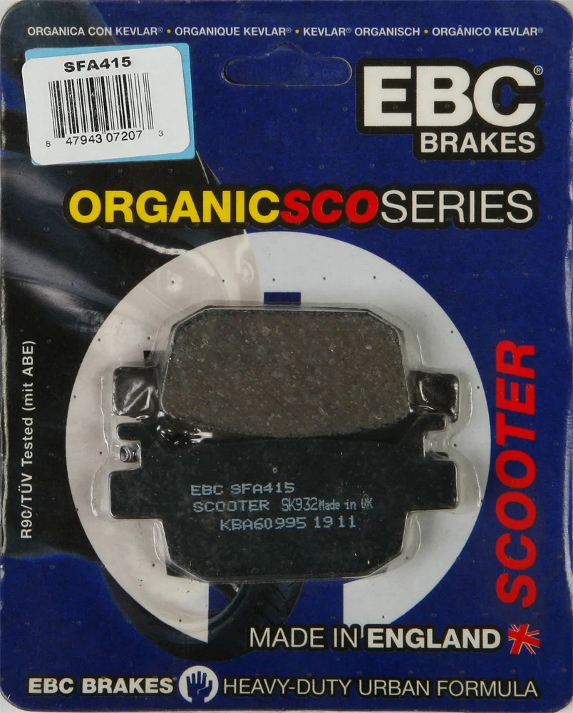 EBC SFA415 Semi-Sintered Organic Brake Pads - High-Performance Brakes for Street & Dirt Bikes