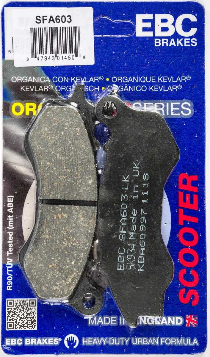 EBC SFA603 Organic Brake Pads - High-Performance Brakes for Street & Dirt Bikes