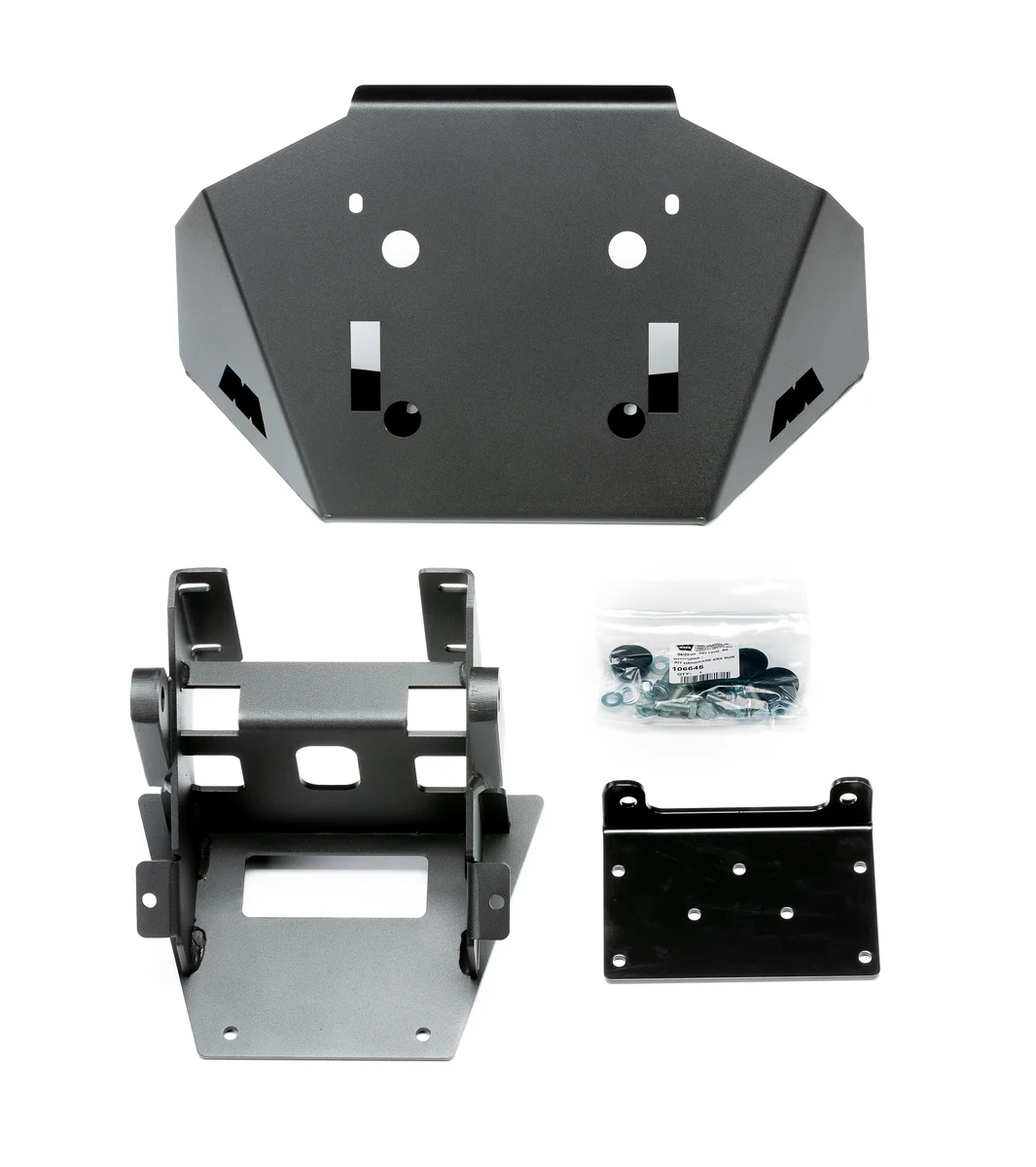 WARN 106612 Front UTV Bumper Winch Mount - Heavy-Duty Steel Mount for Off-Road Recovery