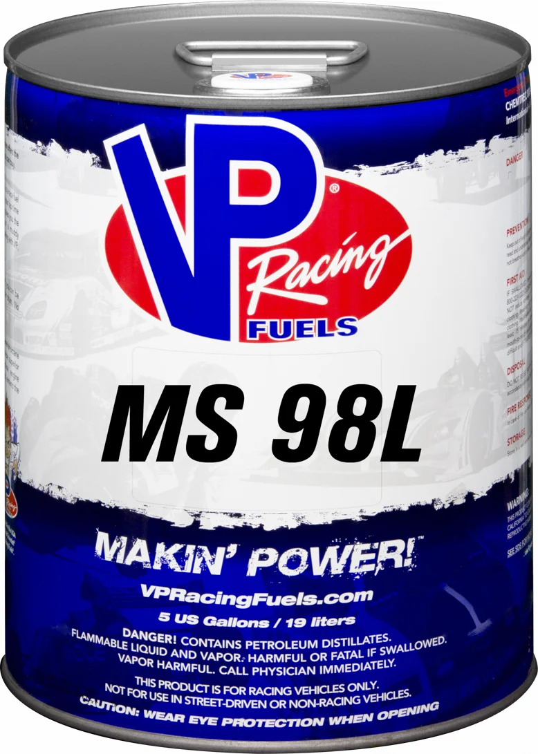 VP RACING MS 98L Fuel - High-Octane Racing Fuel for Powersports Enthusiasts