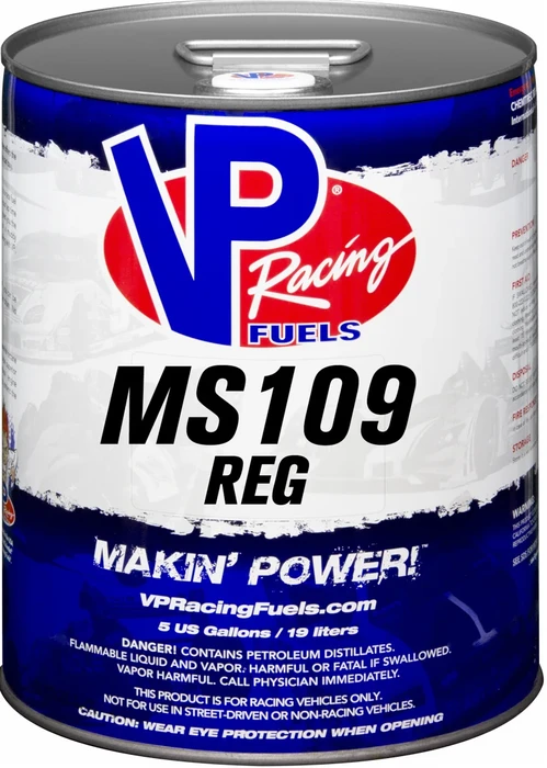 VP RACING MS 109 Reg VP Fuel - High-Octane Racing Fuel for Powersports