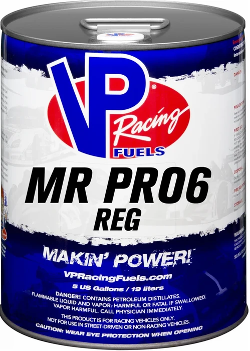 VP RACING MR PRO6 Reg VP Fuel - High-Octane Racing Fuel Additive for Enhanced Performance