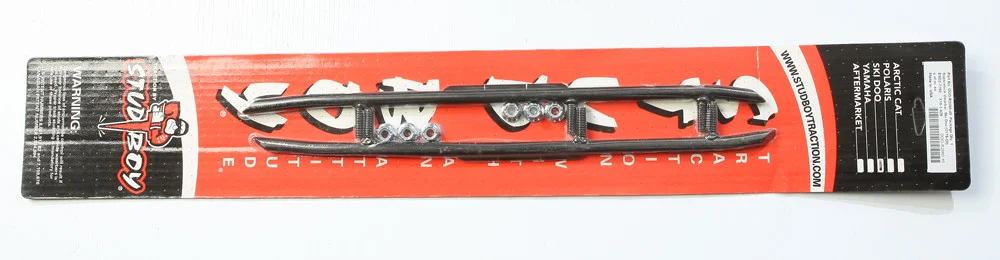 STUD BOY DOO-R2080-40 Round Bar Runners - Durable Carbide Inserts for Superior Snow Control