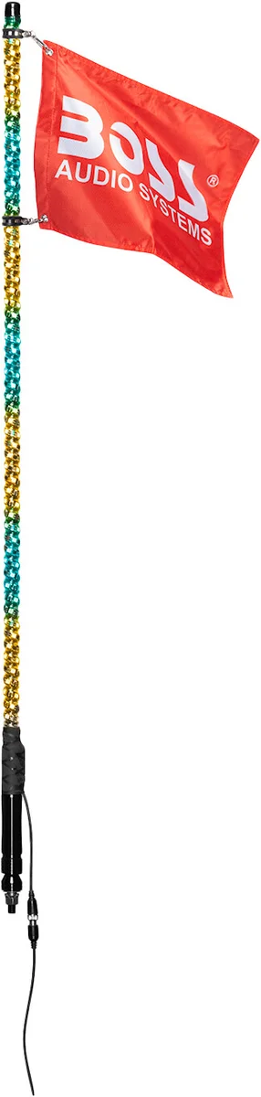 BOSS AUDIO - XP4 - 360 Degree RGB LED Whip Flag