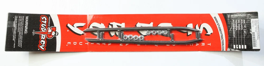 STUD BOY YAM-R2141-40 Round Bar Runners - Virgin Carbide Inserts for Superior Control on Skis & Snowmobiles