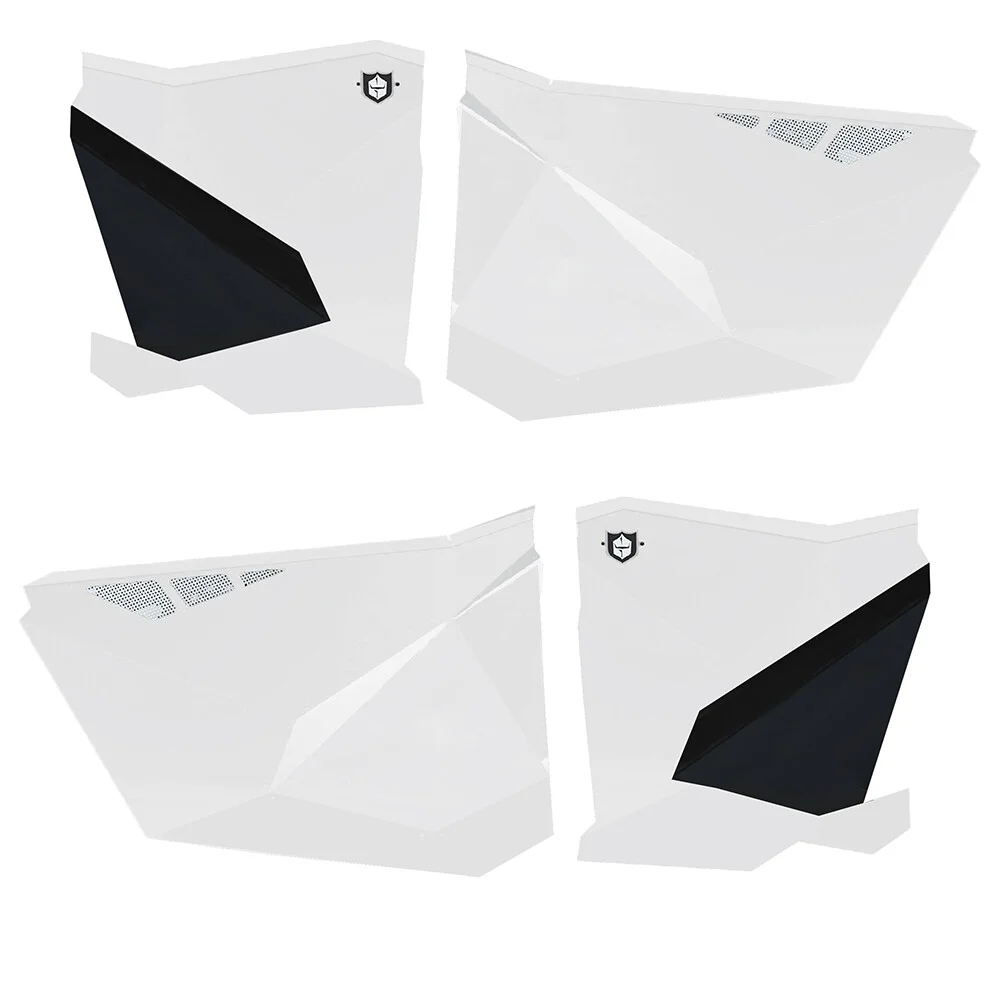 PRO ARMOR P1910D003WH Traditional/Tail Door - Durable Body Panel for Powersports Vehicles