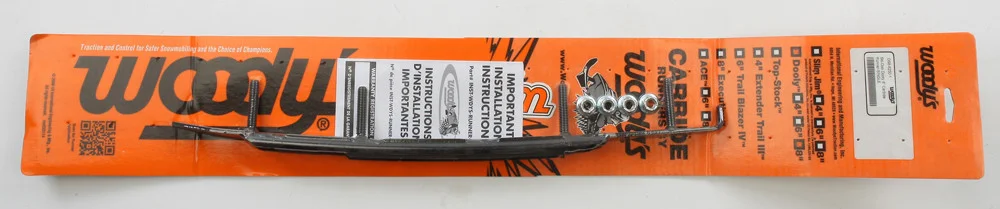 WOODYS DS8-8250 Dooly Carbide Runner - Dual Carbide Blades for Enhanced Ski Control & Longevity