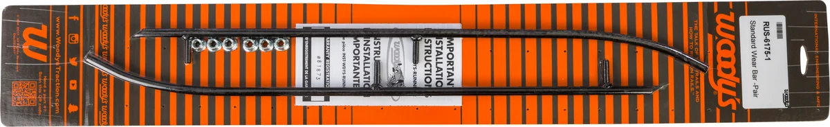 WOODYS RUS-6175 Standard Wear Bar Runners – Durable Ski Wear Bars for Powersports Equipment