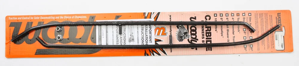 WOODYS Durable Replacement Runners for Snowmobiles – Heavy-Duty Steel Skis/Carbides