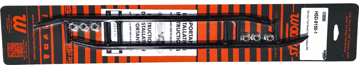 WOODYS HSD-8150 Durable Carbide Runners - Snowmobile Replacement Parts for Unmatched Durability & Traction