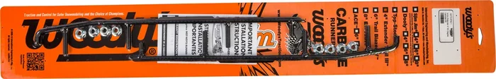WOODYS EAT3-9750 4" Carbides & Runners - Durable Skis for Snow Sports Enthusiasts