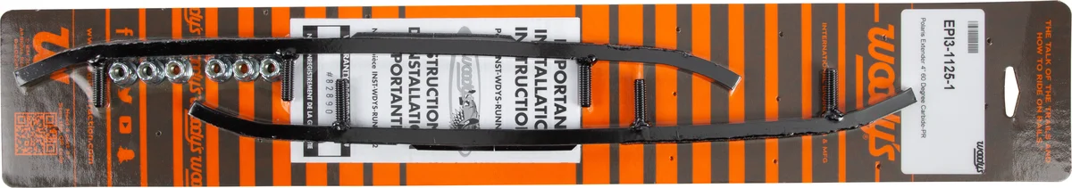 WOODYS EPI3-1125 4" Carbides & Runners - Durable Ski Components for Enhanced Performance