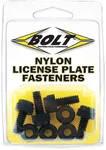 BOLT LPFNYLON License Plate Bolts/Nuts - Durable Hardware for Powersports Vehicles