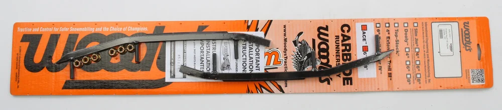 WOODYS AP6-1300 Ace™ Runner - Tallest Carbide Runner for Aggressive Turning & Deep Snow Performance