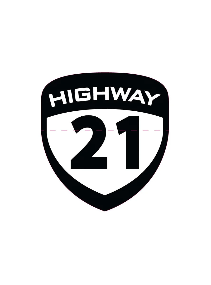 HIGHWAY 21 - 489-9001 - Shield Die Cut Stickers