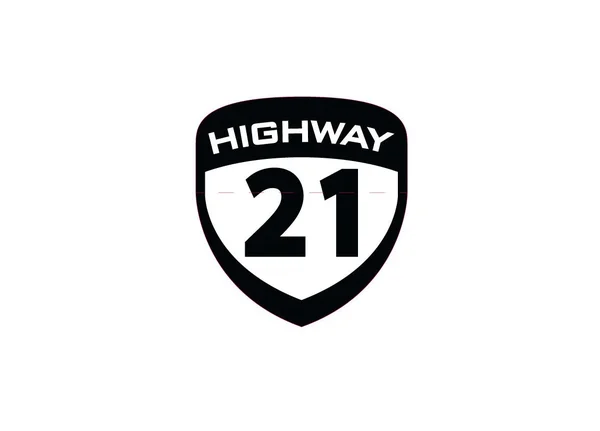 HIGHWAY 21 - 489-9002 - Shield Die Cut Stickers