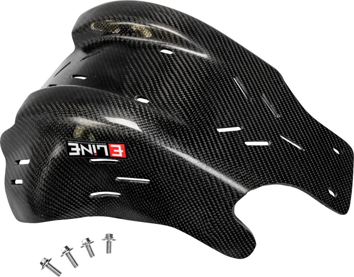 E-LINE ACCESSORIES - KSP45019 - Carbon Fiber Skid Plates