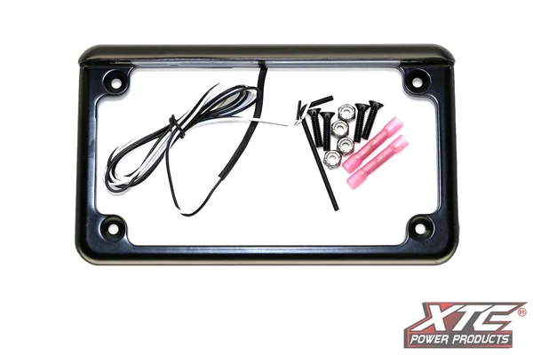 XTC POWER PRODUCTS - LF-6BK - License Plate Frame/Mount
