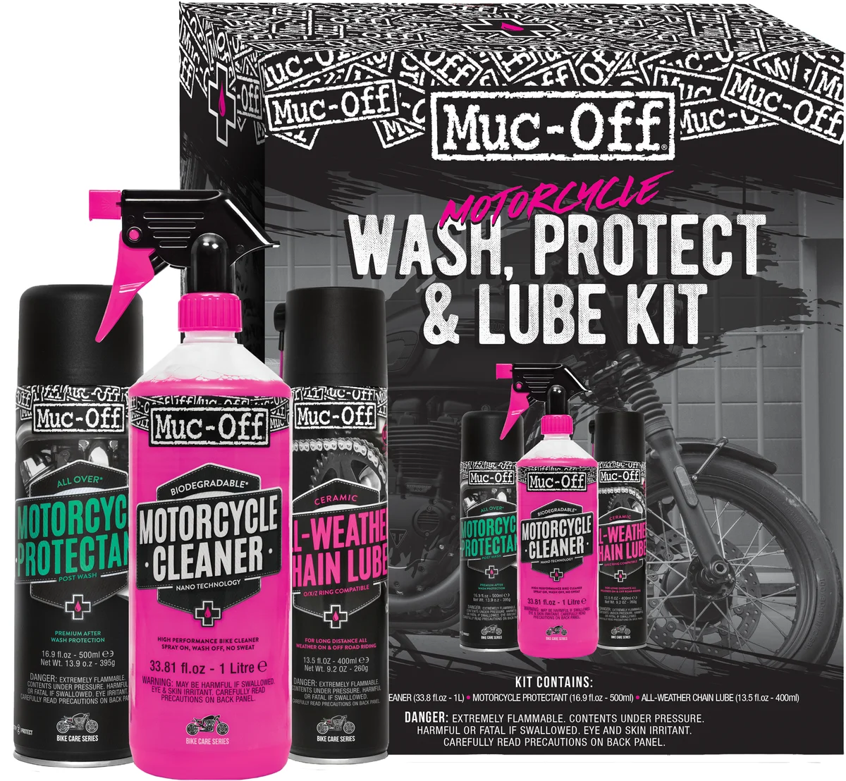 MUC-OFF - 20095US - Wash  Protect & Lube Kit