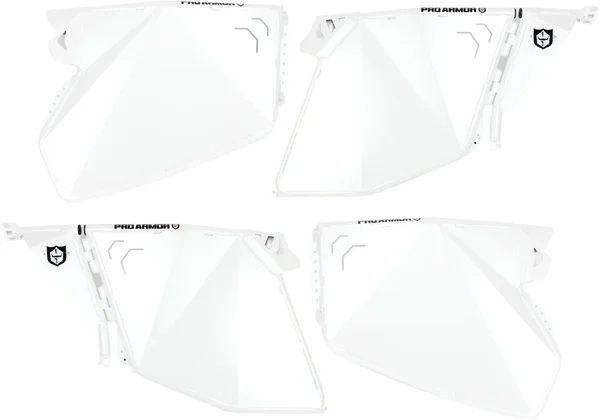 PRO ARMOR P144D000WH-133 Traditional/Tail Door - Durable UTV Cab Door with Weather Protection