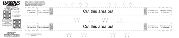 WOODYS - BEAR-TEMP-2 - 2.52" Pitch Stud Template
