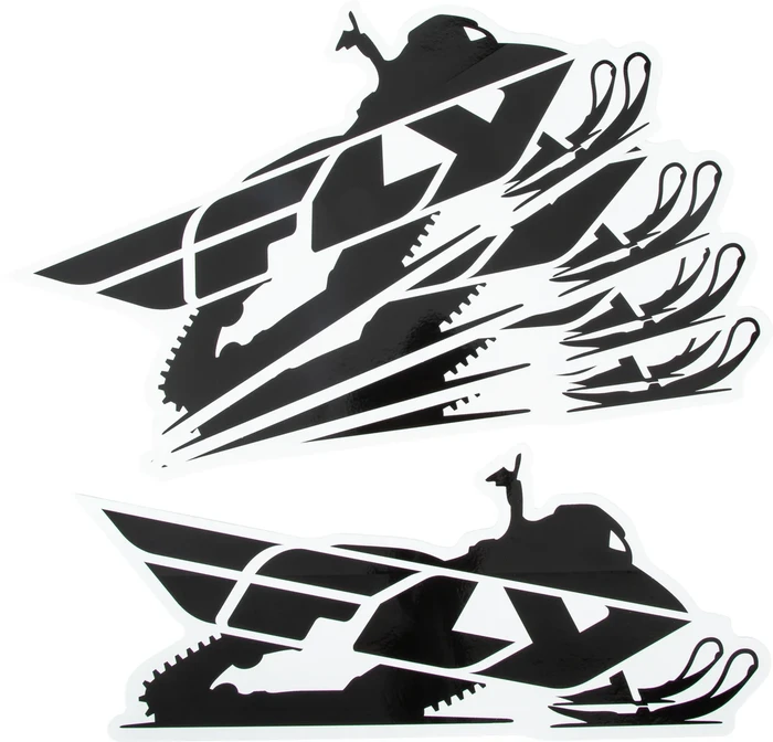 FLY RACING - SNOW 99-8224-5 - SNOW STICKER - 5/PK 15"