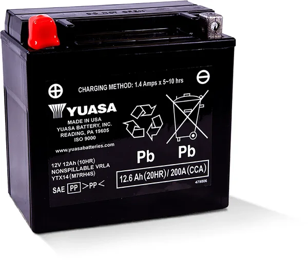 YUASA - YUAM7RH4S - Yuasa Sealed Factory Activated