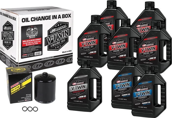 MAXIMA - 90-129018PB - V-Twin Oil Change Kit