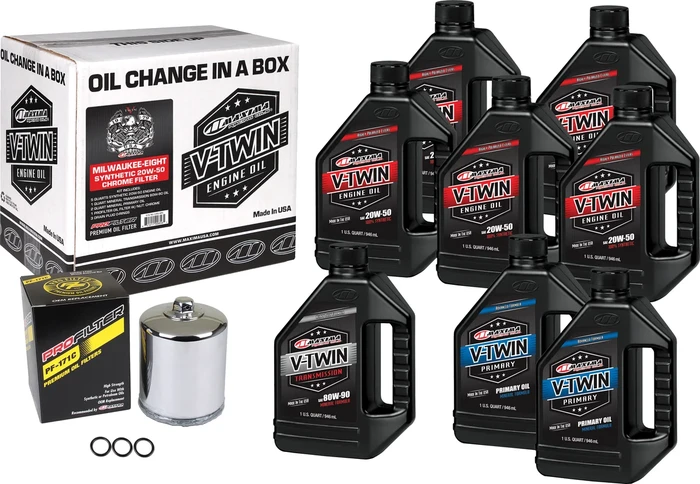 MAXIMA - 90-129018PC - V-Twin Oil Change Kit