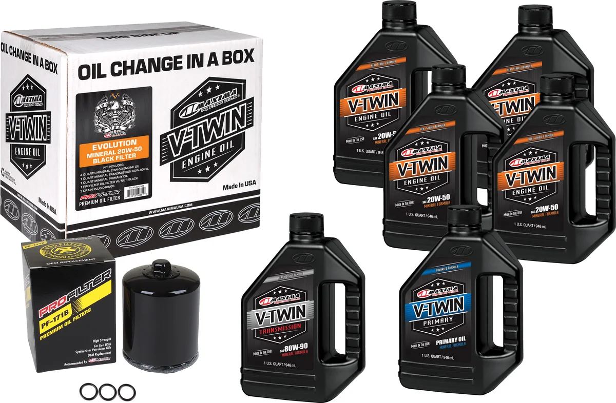 MAXIMA - 90-069016PB - V-Twin Oil Change Kit
