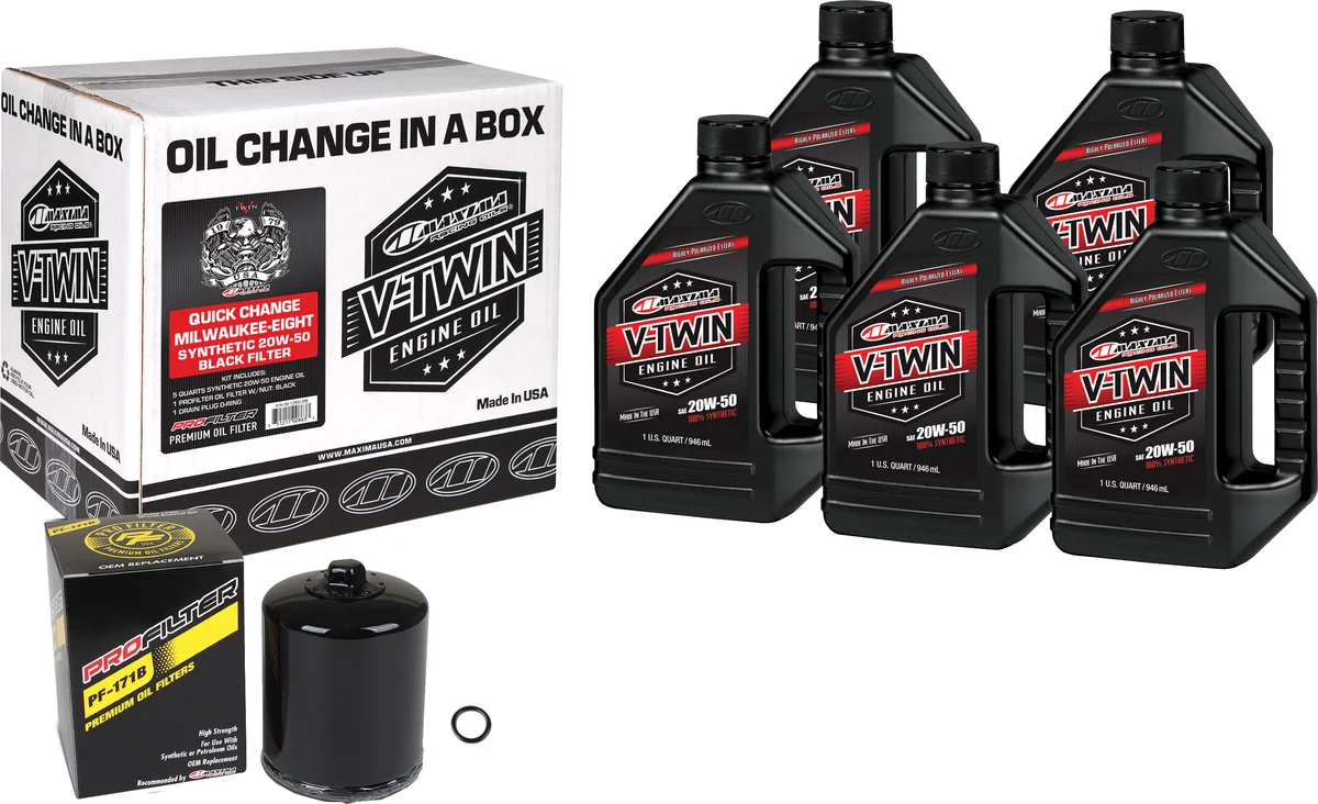 MAXIMA - 90-129015PB - V-Twin Quick Change Oil Filter Kit