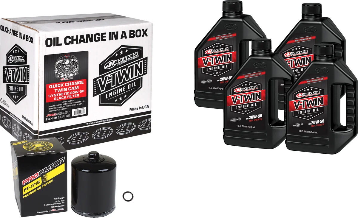 MAXIMA - 90-119014PB - V-Twin Quick Change Oil Filter Kit
