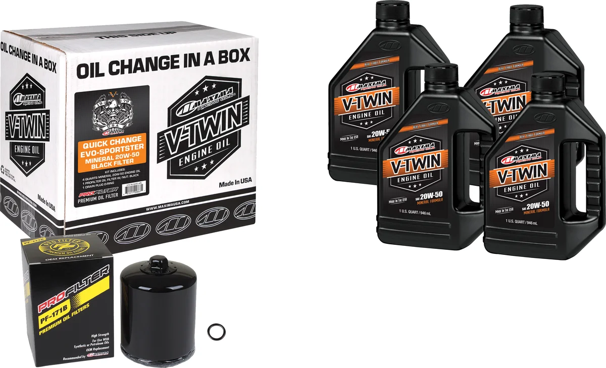 MAXIMA - 90-069014PB - V-Twin Quick Change Oil Filter Kit