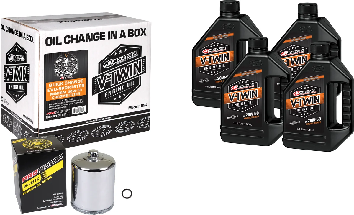 MAXIMA - 90-069014PC - V-Twin Quick Change Oil Filter Kit