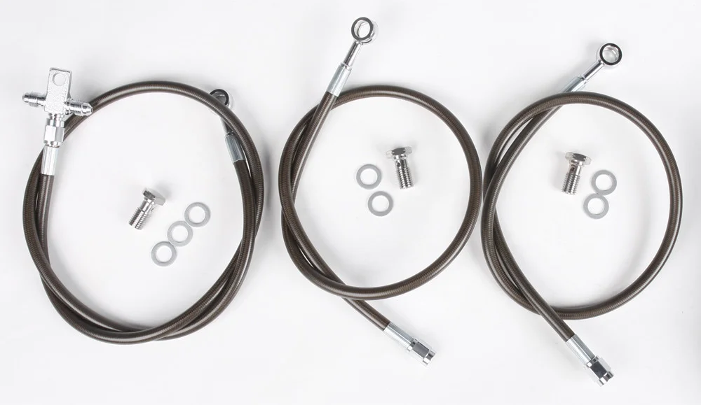 STREAMLINE DS650-F-2 Front Brake Line Kit - High-Performance Brake System for Powersports Vehicles