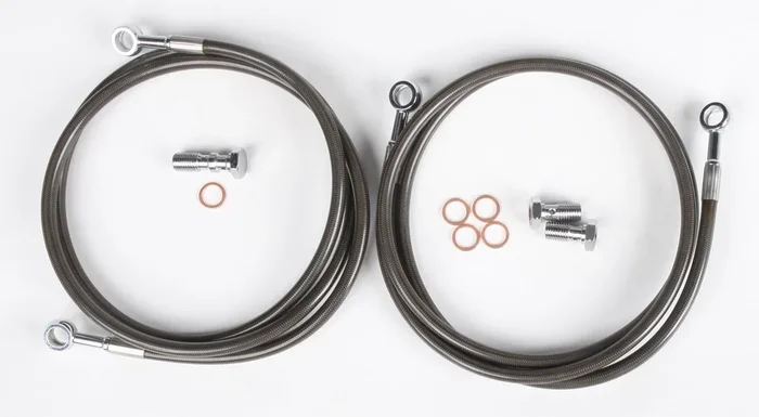 STREAMLINE TRX450-2F-2SMOKE Front Brake Line Kit - Durable Brake System Upgrade for Off-Road Vehicles