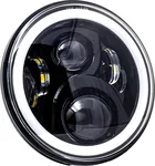 LETRIC LIGHTING CO - LLC-LHC-7DB - 7" LED Headlight Full Halo w/ Mount Adapter
