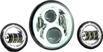 LETRIC LIGHTING CO - LLC-ILHK-7CH - 7" LED Headlight w/ Pass Lamps