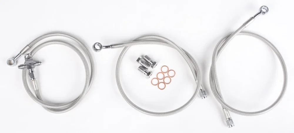 STREAMLINE LTR450-F-2 Front Brake Line Kit - Durable Brake Hose for ATVs & UTVs