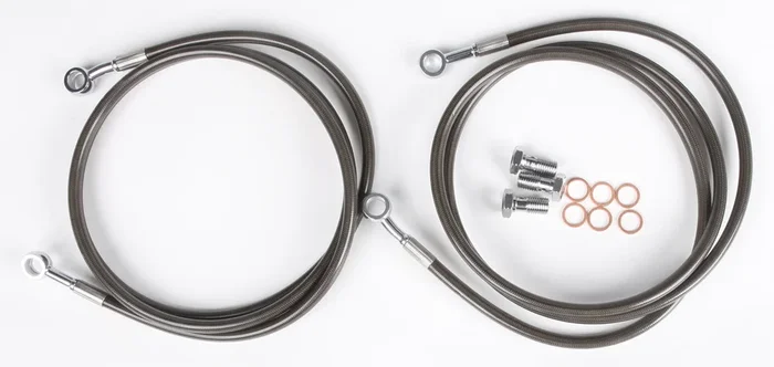 STREAMLINE BAN-2F-2SMOKE Front Brake Line Kit - Durable & Reliable Brake System Upgrade