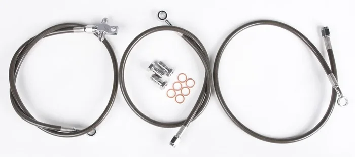 STREAMLINE YFZ450-F-2SMOKE Front Brake Line Kit - High-Performance Brake System for Yamaha Off-Road Bikes