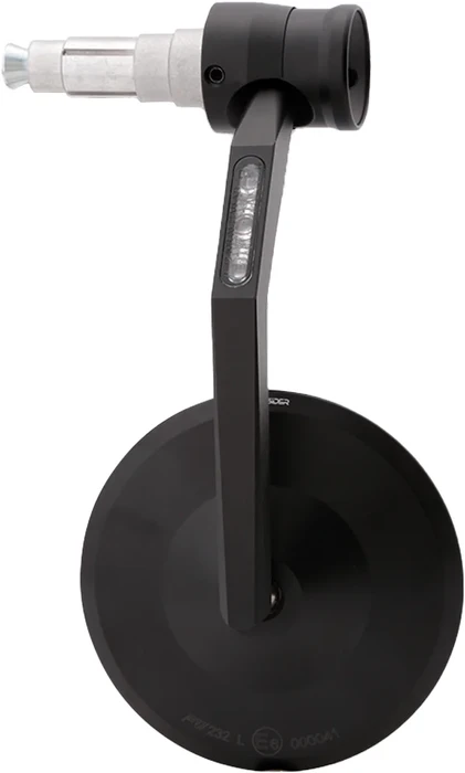 HIGHSIDER - 301-528 - Montana Rim Handlebar Mirror W/Run Lights/Turn Signals