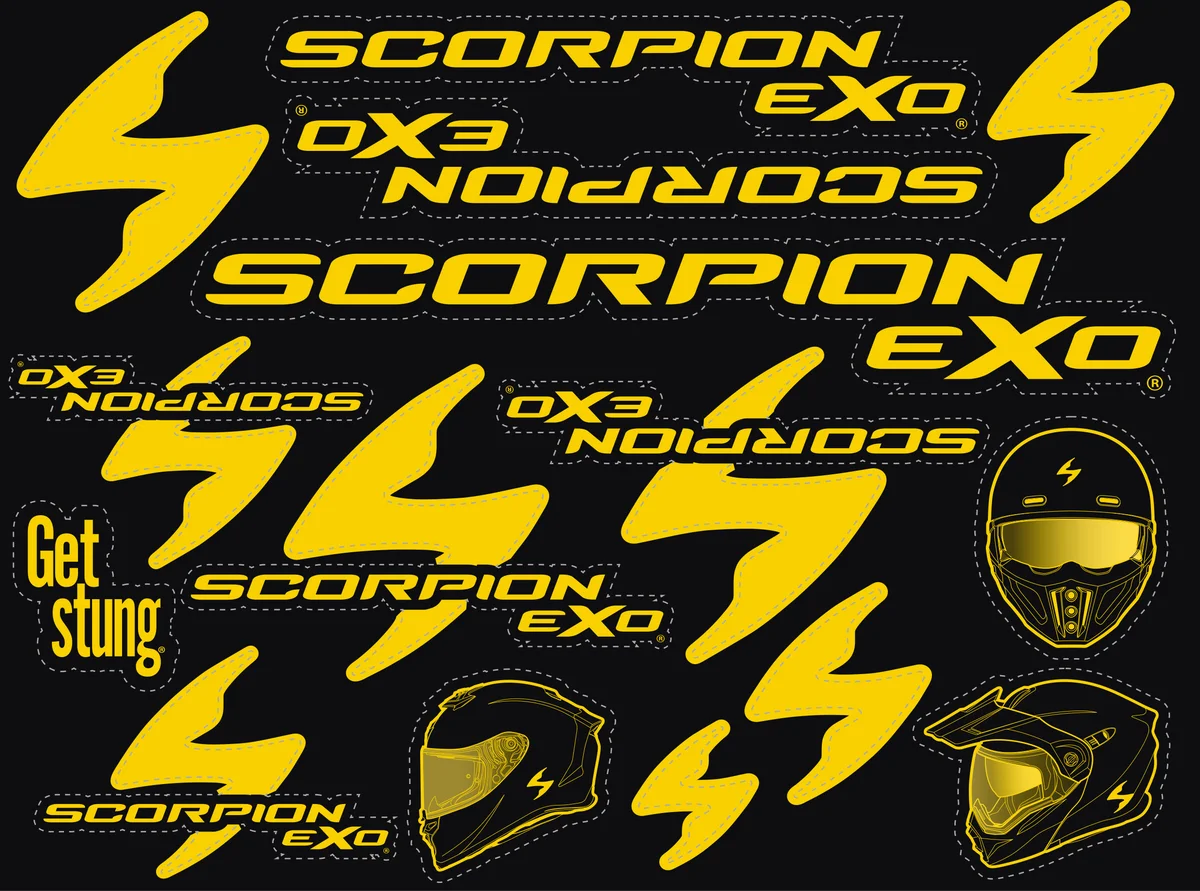 SCORPION EXO - 59-808 - Sticker Sheet 2022