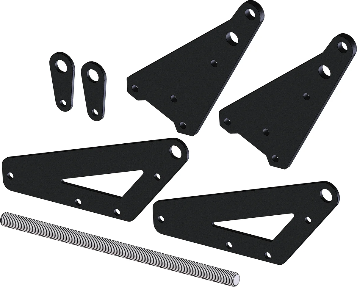 KFI UTV Pro 2.0 Heavy-Duty Plow Push Tube Kit - Durable Snow Plowing Attachment for UTVs