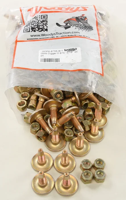 WOODYS Gold Digger Carbide Traction Master Tracks - Durable Off-Road Traction for Powersports