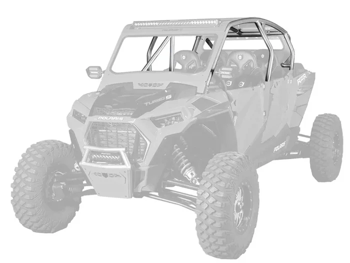 PRO ARMOR Asylum Cage - 64-Inch UTV Roll Cage with Roof & Steel Reinforcement