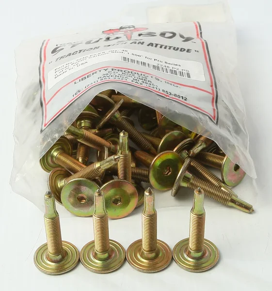 STUD BOY Power Point Pro Carbide Push-Through Studs for Tracks - Durable, High-Traction Racing Studs