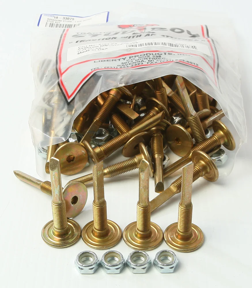 STUD BOY Assassins Improved Drag Studs - Enhanced Traction for Off-Road Racing Tracks